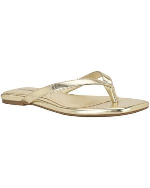 Calvin Klein Stelea Flat Thong Sandals - White