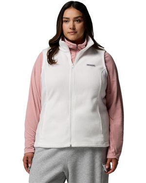 Columbia Plus Size Benton Springs Fleece Vest - Gray
