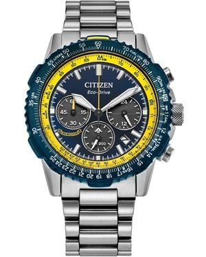 Citizen Promaster Navihawk Chronograph Stainless Steel Bracelet Watch 40mm - Gray