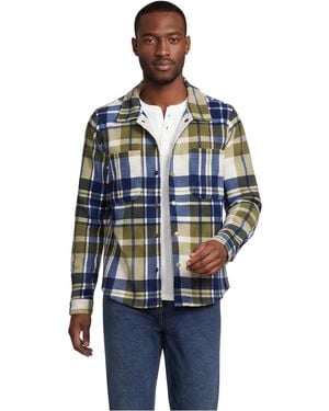 Lands' End Anyweather Fleece Shirt Jacket - Blue