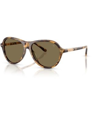 Ralph Lauren Tortoise Aviator Sunglasses Rl8247u - Multicolor