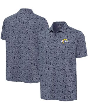Antigua Los Angeles Rams Relentless Polo - Blue