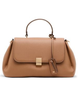 Anne Klein East-west Large Satchel Handbag - Brown