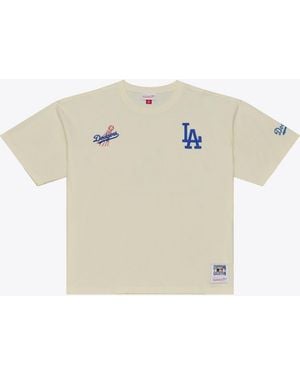 Mitchell & Ness Mitchell Ness Los Angeles Dodgers Heritage Hues Oversized T-shirt - White
