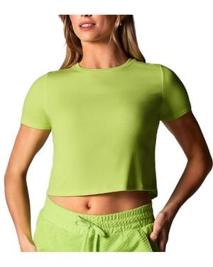 Tavi Ribbed Tee - Green