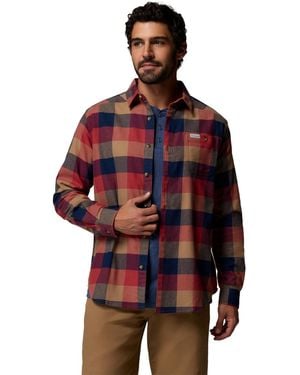 Columbia Cornell Woods Flannel Long Sleeve Shirt - Red