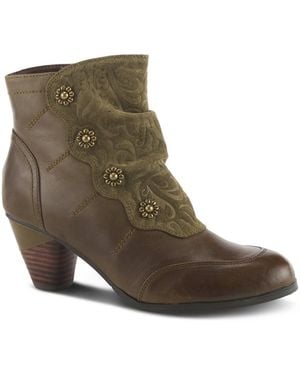 L'ARTISTE Spring Step Belgard Bootie Shoe - Brown