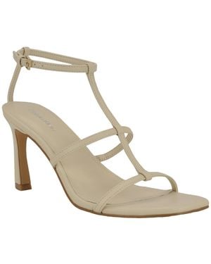 Calvin Klein Pelara Caged Strappy Stiletto Sandals - Metallic