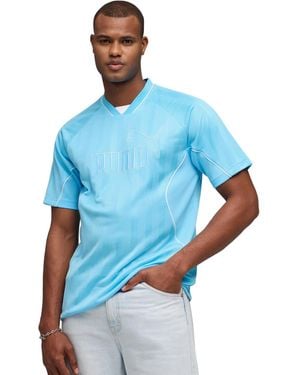 PUMA Sport Stripe V-neck Jersey - Blue