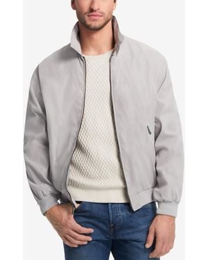 Weatherproof Men's Big & Tall Lightweight Full-zip Bomber Jacket - Gray