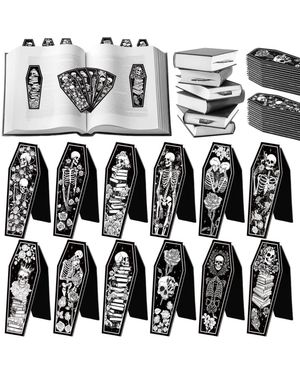 Gnuadz Snowflake Magnetic Bookmarks Winter Reading Gifts - White