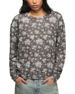 Lucky Brand Cloud Long-sleeve Crewneck T-shirt - Gray