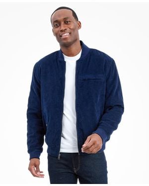 Lucky Brand Zippered Bomber Jacket - Blue