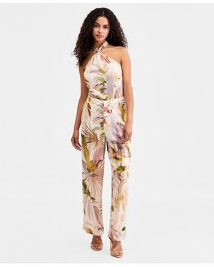 Guess Sulli Printed Linen-blend Pants - White