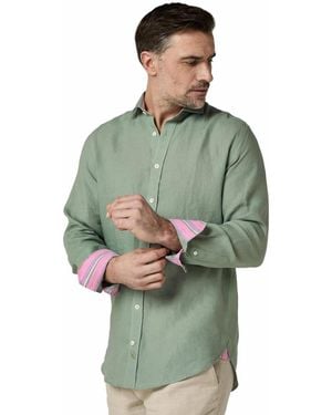 Koy Clothing Classic Linen Long Sleeve Shirt - Green