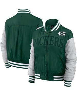 Fanatics Bay Packers Elements Wave Full-snap Jacket - Green