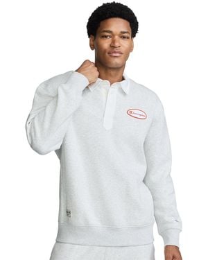 Champion Fleece Rugby Shirt - White