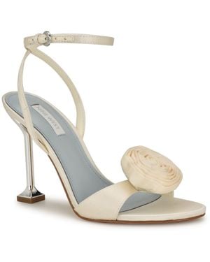 Nine West Neve Bridal Almond Toe Ankle Dress Sandals - White