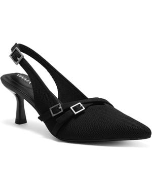 VIVAIA Adela Pointease Slingback Heels - Black