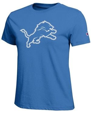 Champion Detroit Lions Logo T-shirt - Blue
