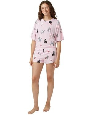 Hue Put A Bow On It Pj Set - Red