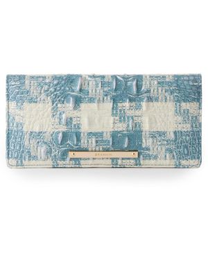 Brahmin Ady Leather Magnetic Bifold Wallet - Blue