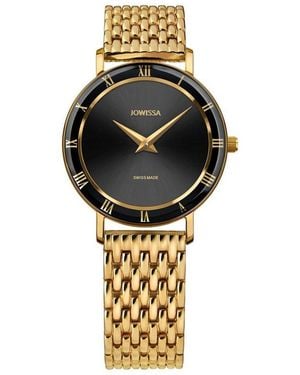 JOWISSA Roma Swiss Gold Plated Ladies 30mm Watch - Metallic