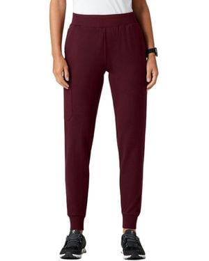 Jaanuu Rubi 6-pocket Slim Knit Scrub jogger - Red