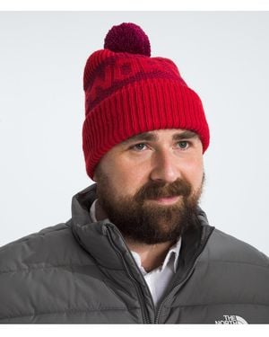 The North Face Retro Cabin Beanie - Red