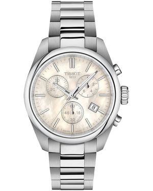 Tissot Gray Stainless Steel Strap Watch 36mm - Metallic