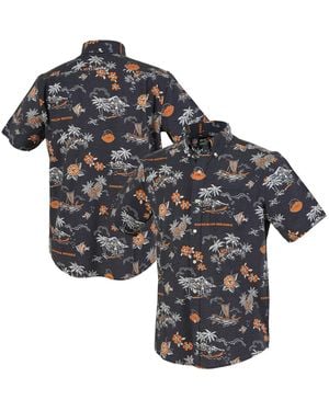 Reyn Spooner Chicago Bears Throwback Kekai Performance Button-down Shirt - Black