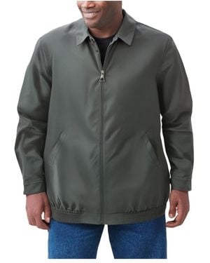 Kingsize Big & Tall Classic Water-resistant Bomber - Gray