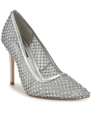 Nine West Fresh Embellished Stiletto Pumps - Gray