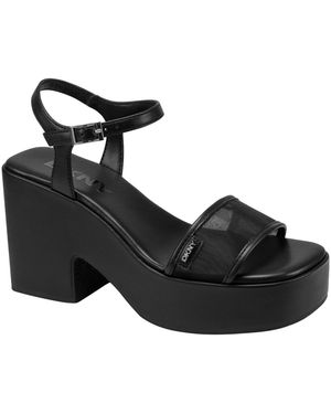 DKNY Mavelle Platform Sandals - Black