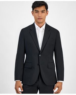 BOSS Hugo By Modern-fit Pinstripe Suit Jacket in Blue for Men | Lyst