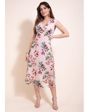 Alie Street London Grace Midi Dress - Pink