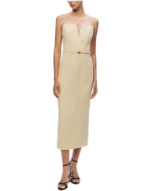 Nocturne Strappy Belted Midi Dress - Natural