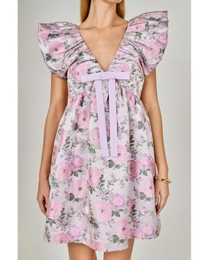 Endless Rose Jacquard - Purple