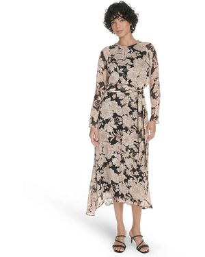 Tommy Hilfiger Long Sleeve Tie Waist Dress - White