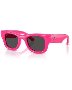 Ray-Ban Wayfarer Puffer Square Sunglasses - Pink