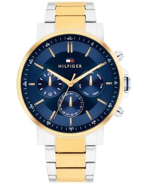 Tommy Hilfiger Multifunction Two-tone Stainless-steel Bracelet Watch - Blue