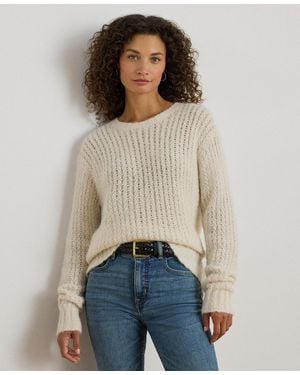 Ralph Lauren Herringbone Oversize Sweater - Natural