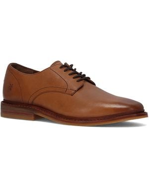 Frye Paul Lace-up Round Toe Oxford Shoes - Brown