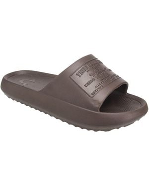 TRUE RELIGION Wayne Logo Single Slide - Brown