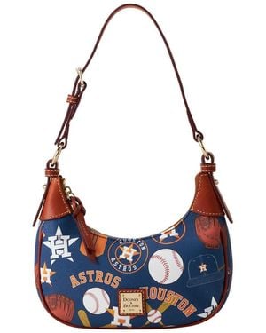 Dooney & Bourke Houston Astros Luca Leather Hobo Purse - Blue