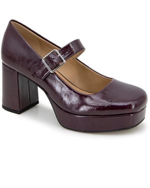 Kenneth Cole Klair Jewels Platform Mary-jane Pumps - Brown