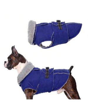 Aronkl Reflective Waterproof Dog Jacket - Blue
