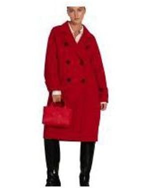 Belle & Bloom Rumour Has It Oversized Wool Blend Coat - Black