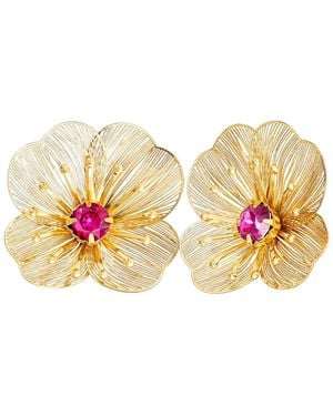 Jessica Simpson Filigree Flower Stud Earrings - Multicolor