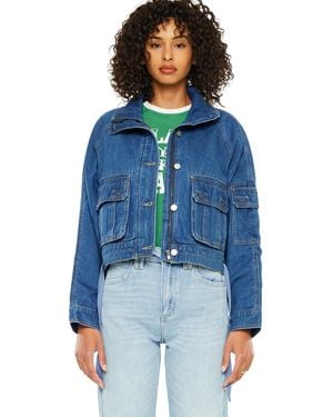 Kancan Jailene Denim Windbreaker Jacket - Blue